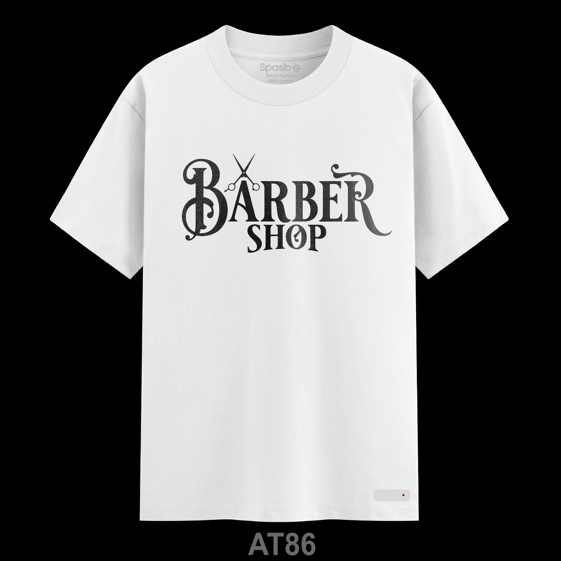 Áo phông cao cấp in hình Thợ cắt tóc - chữ Barber shop hoa