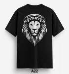 Áo Phông in hình đầu sử tử và chữ Lion