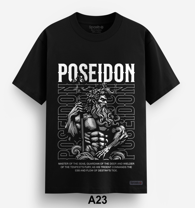 Áo Phông In Poseidon người la mã