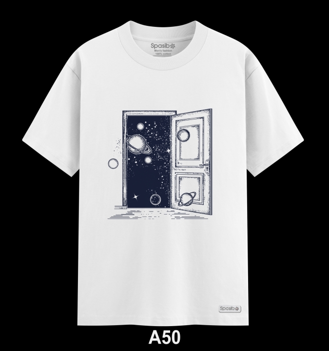 Áo Phông Nam Cao Cấp Hình  Cánh cửa mở ra , nhìn hành tinh