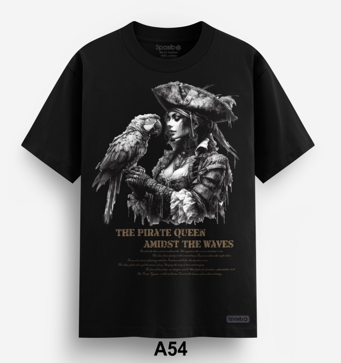 Áo Phông Nam Cao Cấp Gái cướp biển và Vẹt