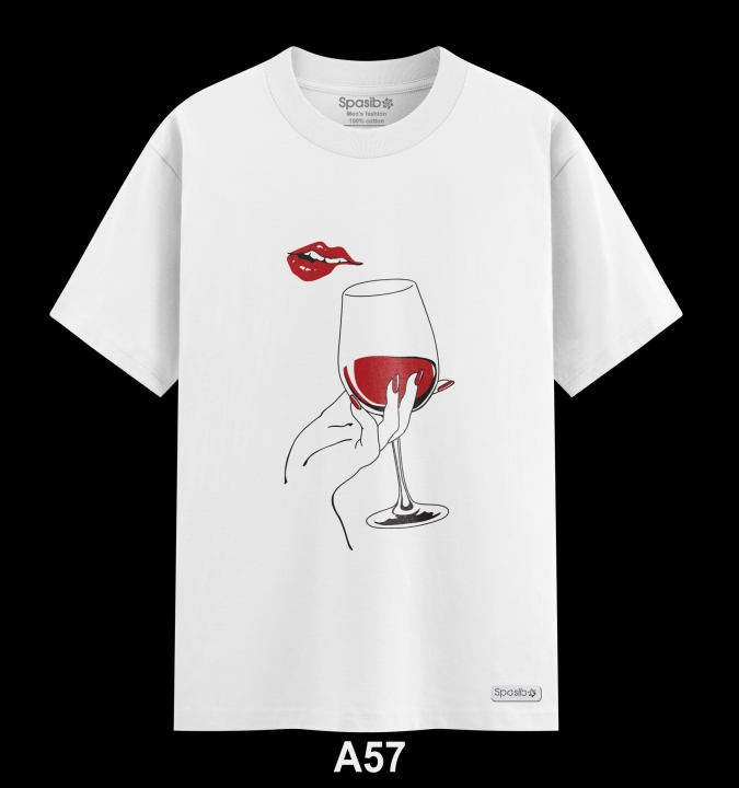 Áo Phông Nam Cao Cấp  in hình Ly và Môi