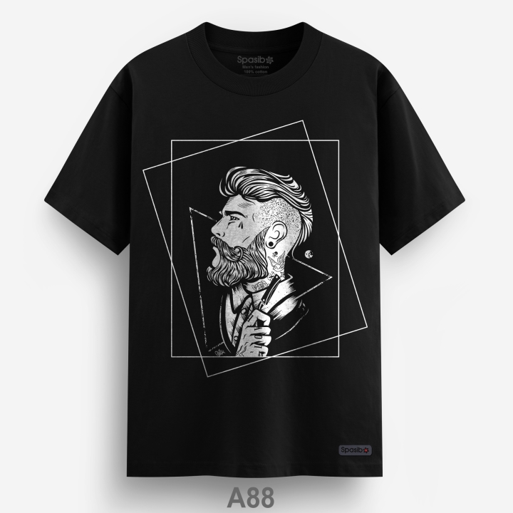 Áo phông cao cấp in hình Thợ cắt tóc - barber shop - quý ông